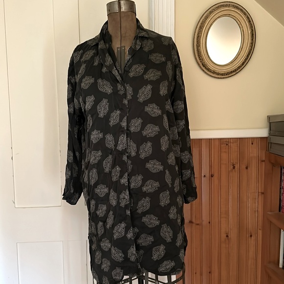 Harley Davidson pure silk top - Picture 2 of 7